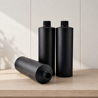 Bouteille en plastique PE noire de 1000 ml, grande capacité, avec bouchon à vis, pour liquides de nettoyage ménager, cosmétiques, récipient de recharge, logo personnalisé