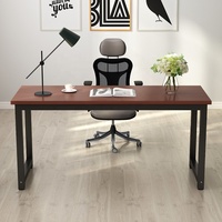 Bureau d'étude moderne en bois Tribesigns RTS, style simple, grand bureau pour ordinateur portable, poste de travail pour bureau à domicile
