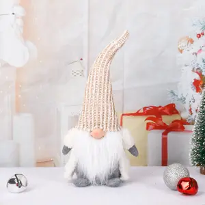 Toptan mevsimsel dekorasyon peluş Rudolph noel İsveç Santa bebek Gnome oyuncak