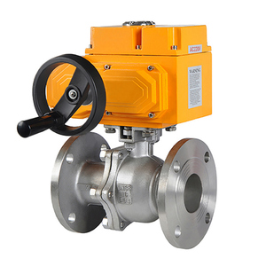 Válvula de bola eléctrica motorizada COVNA de acero inoxidable 304 de dos vías con sobremando a la controlación manual para sistema de riego por goteo con ventana de 90 días - Product Image 1
