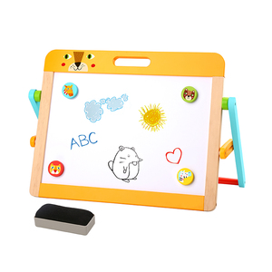 لوح خشبي للأطفال قابل للمسح مزدوج الوجه لوحة رسم للأطفال - Product Image 2