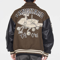 Veste universitaire Lettermen d'hiver personnalisée OEM blousons bombardiers vintage universitaires en chenille avec patchs et broderie de logo pour hommes