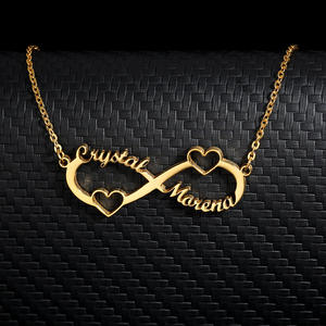 Collana Personalizzata in Acciaio Inossidabile con Nome, Design Fai-da-Te a Forma di Lettera d'Amore, Gioielli Occidentali Personalizzati - Product Image 4