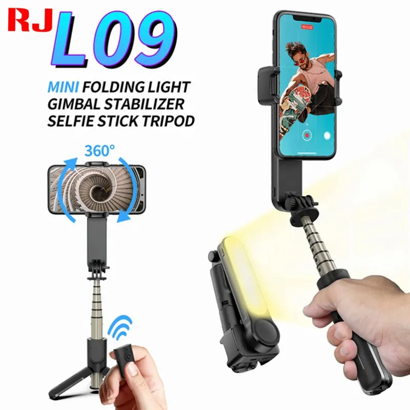 L09 Face Tracking Anti Shake Video Record Handheld Gimbal Wireless Smart Tripod Flexible Selfie Stick for Smartphone
