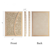 Carnet à trois volets personnalisable avec aimant, carnet vintage en similicuir à couverture rigide, journal intime ligné avec marque-page en ruban