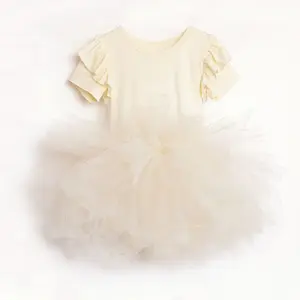 새로운 디자인 아기 소녀 공주 투투 드레스 어린이 여름 의상 생일 파티 Tulle 드레스