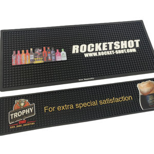 Customizable Silicone Cartoon <b>Square</b> Eco-Friendly Non-Slip Bar Spill Mat Beer Rail Drip Tray Service Pad Table Mat <b>Placemat</b> - Product Image 6