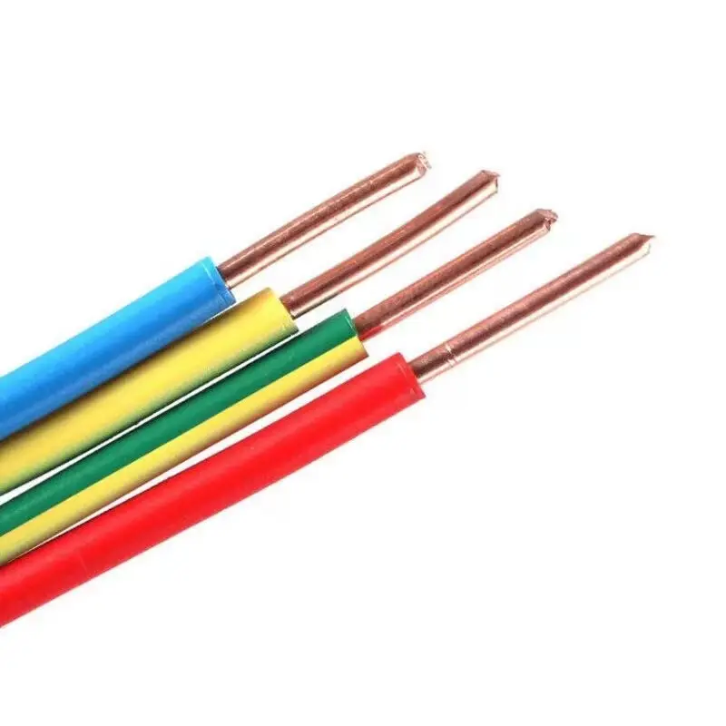 Fio de construção de fio elétrico, quente, 1.5mm 2.5mm 4mm 6mm 10mm único núcleo de cobre, casa de pvc, fio e preço do cabo