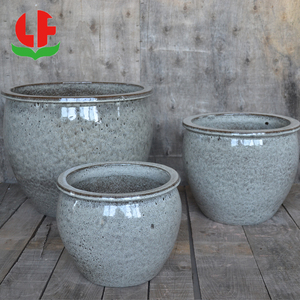 Maceta de cerámica tradicional China <span class=keywords><strong>muy</strong></span> <span class=keywords><strong>grande</strong></span> blanca para plantas - Product Image 1