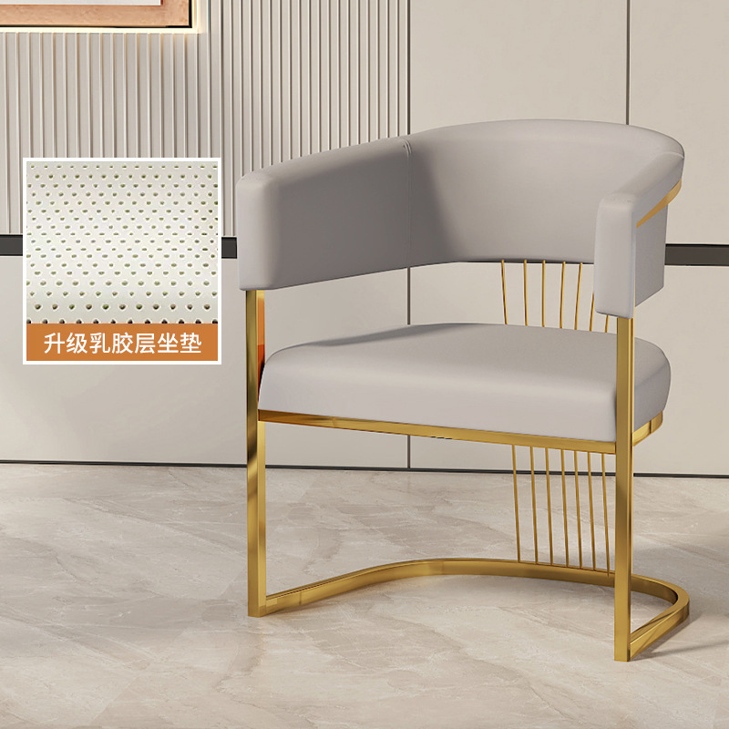 Light gray [Titanium Chair Frame with Latex]