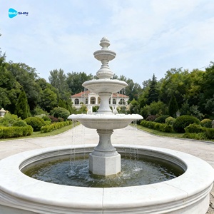 Fontane d'Acqua Classiche a 3 Livelli in Marmo per Esterni di Ville in Vendita - Product Image 4