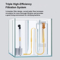 Kit complet d'aquarium récifal avec filtration biologique intégrée pour poissons marins et d'eau douce, commandes en gros personnalisées