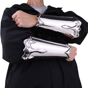 Brazalete SerpentFang para Adultos, Protector de Brazo de Acero Inoxidable, Estilo Armadura Metálica Retro con 3 Cinturones Ajustables, para Hombre y Mujer, Juego de Esclavos - Product Image 2