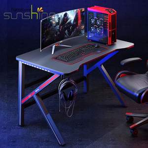 Escritorio y silla para computadora <span class=keywords><strong>de</strong></span> juegos organizados por fábrica con metal ligero RGB plegable para oficina en casa - Product Image 3