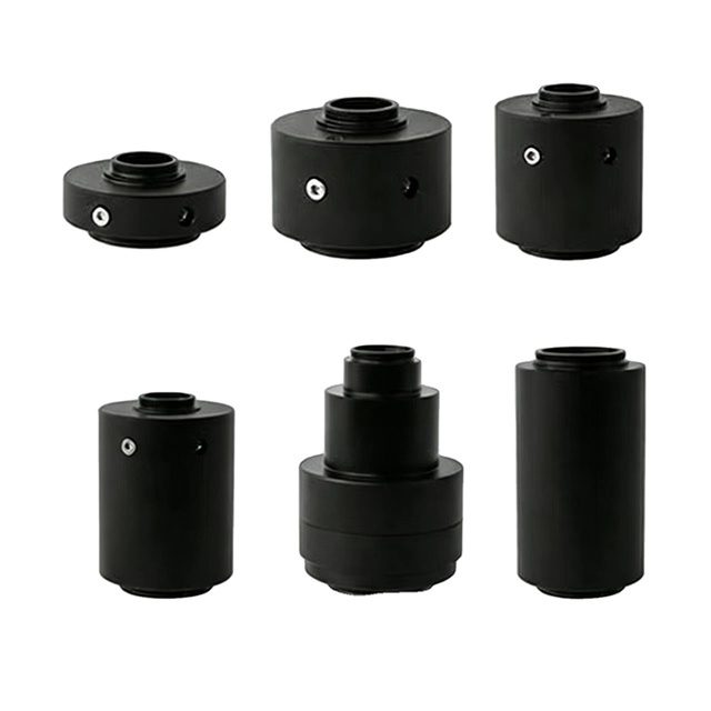 0.5X 0.35X 0.63x 1X C-mount Camera Adapter with Metal + Optical Glass for Trinocular Stereo Microscope (Manual Focus)