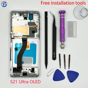 Écran OLED pour <span class=keywords><strong>Samsung</strong></span> Galaxy <span class=keywords><strong>S21</strong></span> Ultra 5G, remplacement d'écran LCD, écran tactile, assemblage d'affichage avec cadre, kits d'outils G998U G998B/DS - Product Image 2