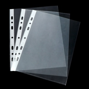 PP Nhựa Đấm Tập Tin Bỏ Túi Giấy Tổ Chức Tấm Bảo Vệ A4 Chất Kết Dính Bên Trong Trang - Product Image 2