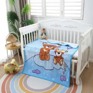 Produk baru 2023 120x120 selimut bayi dengan Beruang