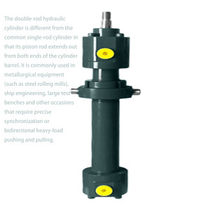 <span class=keywords><strong>Cylindre</strong></span> hydraulique à double tige et robuste de la série CGM1, soudé, pour machines-outils, compatible avec la série CGM de Rexroth - Product Image 4