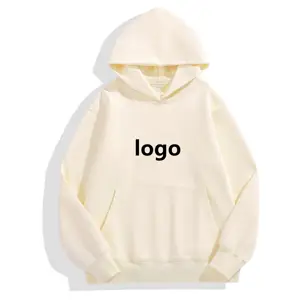 Vente en gros de sweats à capuche lourds 500G unisexe ajouter pull en laine LOGO personnalisé Tech polaire survêtement chaud sweats à capuche de couleur unie