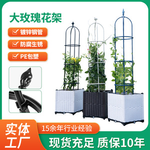 Treillis rond en fer pour plantes avec un design durable pour une utilisation en extérieur dans le jardin - Product Image 3