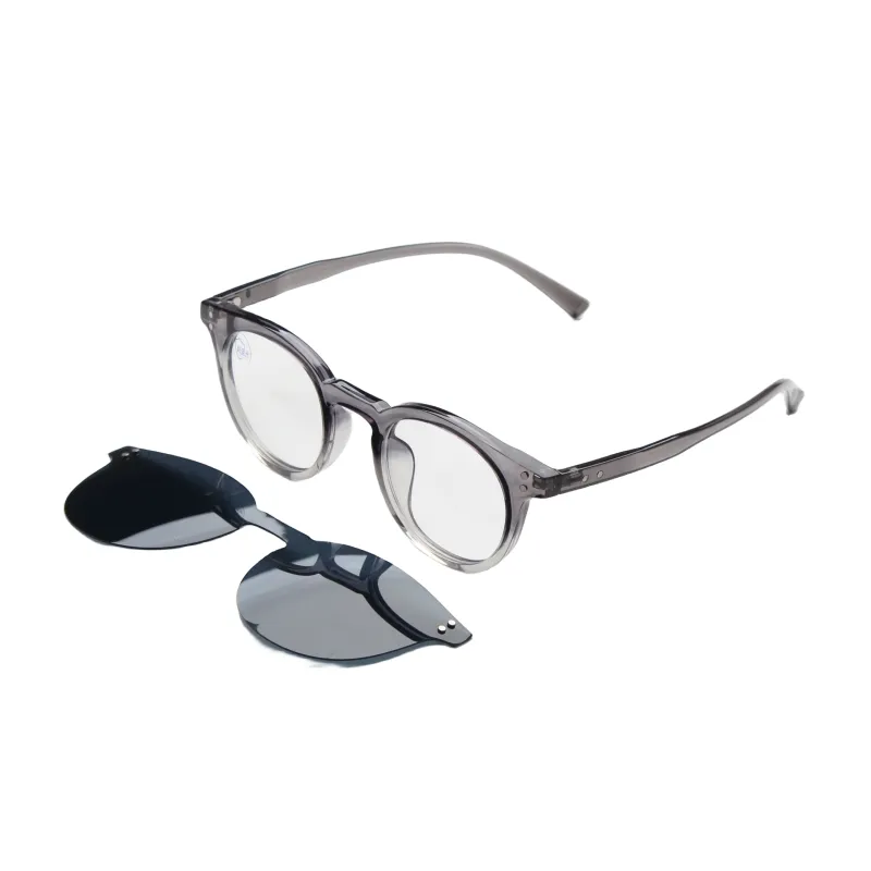 Veetus TR90 2-in-1 Ultem 편광 마그네틱 클립온 선글라스 남성과 여성을 위한 새로운 트렌디한 프레임 뜨거운 신제품