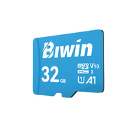 Carte haute vitesse BIWIN MS100 32 Go 100 Mo/s U1 V10 A1 TF pour caméra embarquée, système de sécurité domestique, téléphone portable