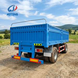 Semi-remorque porte-<span class=keywords><strong>voitures</strong></span> AOTONG robuste à trois essieux avec parapentes <span class=keywords><strong>pour</strong></span> un stationnement stable - Product Image 3