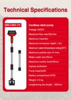 Pompe à eau sans fil VORAN 18V 20V, pompe de transfert portable, pompe à eau avec ou sans batterie incluse