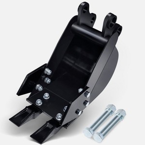 Godet de terrassement plat noir pour excavatrice de 1,2 tonne, accessoire universel pour mini-excavatrice - Product Image 2