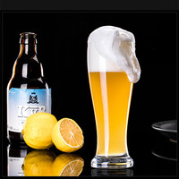 Verre à bière géant transparent à fond épais, fait main, par sublimation, pour la restauration en gros