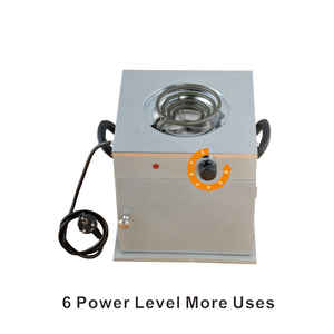 埃塞俄比亚哈贝沙咖啡仪式用便携式Medeja Fernelo Jebena单燃烧器电炉，带储物柜 - Product Image 2