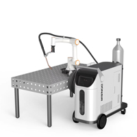 DONSIN - Robot collaboratif portable à 6 axes - Soudeuse laser - Moteur PLC - Pièces de petite taille - Faible coût - Haute efficacité - Qualité de soudage stable - 350A