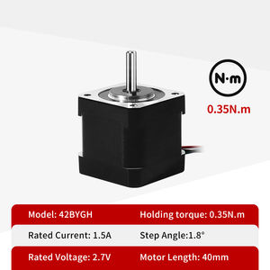 ชุดมอเตอร์สเต็ปปิ้ง Kaihong <span class=keywords><strong>Nema</strong></span> <span class=keywords><strong>17</strong></span> 42bygh ไมโครสเต็ปปิ้ง 12V 1.8 <span class=keywords><strong>0.9</strong></span> องศา 17HS4401 ไฮบริด สำหรับเครื่องพิมพ์ 3 มิติ และเครื่องแกะสลัก พร้อมไดรเวอร์แบบใช้สาย - Product Image 3