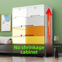 Armoire de rangement sur pied en polypropylène (PP) avec hauteur et épaisseur accrues, multifonctionnelle