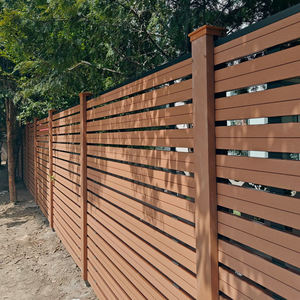 新世代屋外ガーデン装飾フェンスパネル共押出プライバシーウッドプラスチックWPC複合フェンシングヤードエッジ - Product Image 2