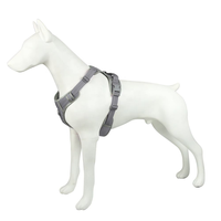 Harnais pour chien double couche en Oxford, anti-traction, réglable, respirant, en maille, avec sangles réfléchissantes pour la promenade des chiens de petite et moyenne taille