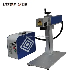 Harga Murah Cina Laser Penanda Ukiran 20W 30W YAG 3D Mini Logam Portabel Serat Optik Mopa Laser Harga
