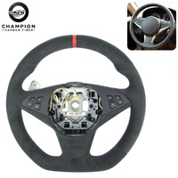 Volant en cuir et fibre de carbone pour BMW E60 E90 E91 E92 E93 E80 E83 E84 E85 Accessoires de voiture Intérieur