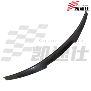 Aileron de coffre en fibre de carbone A4 pour Audi A4 S4 <span class=keywords><strong>RS4</strong></span> <span class=keywords><strong>B8</strong></span> B.5 Style M4 Aileron de pare-chocs arrière S4 Véritable carbone Lèvre de coffre 2012-2018 - Product Image 2