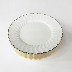 Vajilla Premium moderna Xueli, platos de cena de plástico brillante de lujo para eventos VIP, banquetes de boda y estilismo para el hogar - Product Image 4