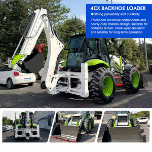 Livraison gratuite Mini chargeuse-pelleteuse 4x4 Tracteur diesel EPA Euro 5 Excavatrice sur roues - Product Image 4