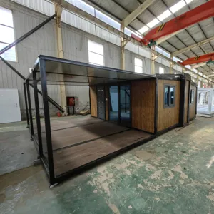 Homes prefab steel expandable container houses made 20ft expandable prefab container house luxury folding container house