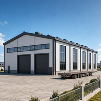 Hangar préfabriqué en acier pour élevage de bétail, bâtiment pour volailles et grange d'élevage