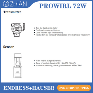 เครื่องวัดอัตราการไหลแบบหนีบยี่ห้อ Endress+Hauser รุ่น E+H Prowirl 72W ของแท้ใหม่ ขนาด DN15-DN150 สำหรับวัดการไหลของก๊าซ - Product Image 5