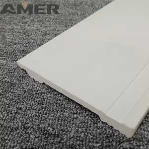 Rongke OEM factory wholesale polystyrene black poly plastic mounding flooring profile tile foam moulding skirting profile frame