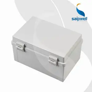 600*400*220 IP65塑料防水铰链塑料电池配电锁盒太阳能电池板接线盒