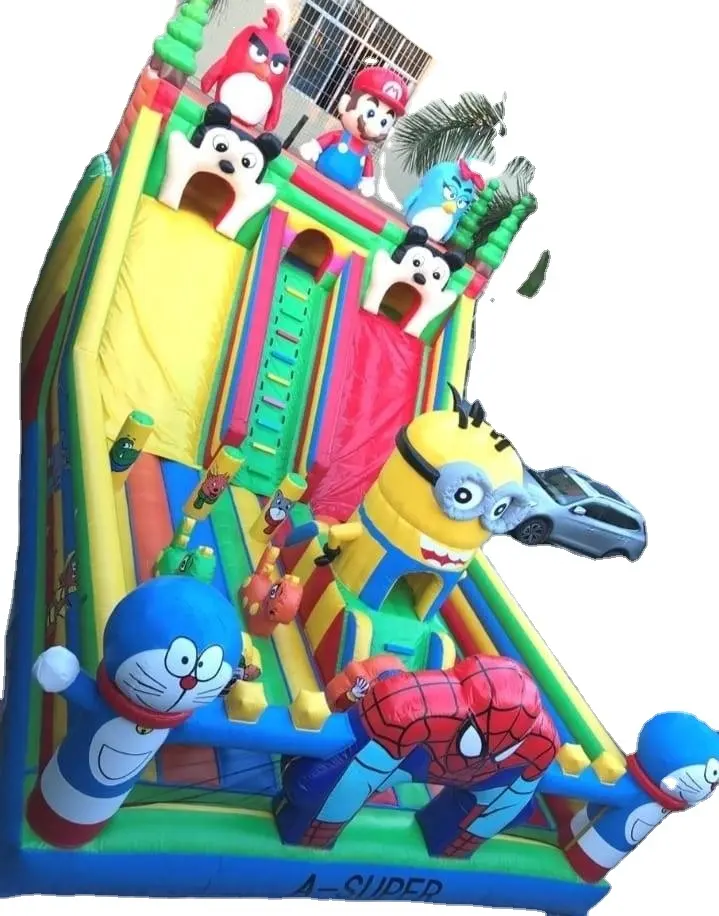Inflatable Water Bouncer With Water Slide jumping castle bouncy for commercial