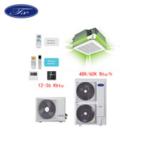 Climatiseur split multi-zone Carrier Ac 18000 Btu avec cassette de plafond fendu Unité intérieure de plafond au sol Mini système VRF