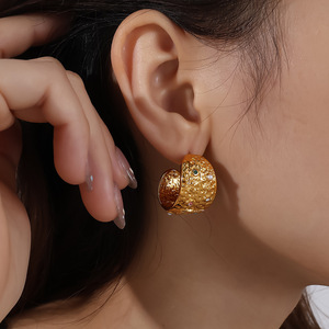 Pendientes de Aro con Baño de Oro de 18K, Imitación de Perlas y Diseño de Estrella, Joyería para Mujer para Fiestas - Product Image 4